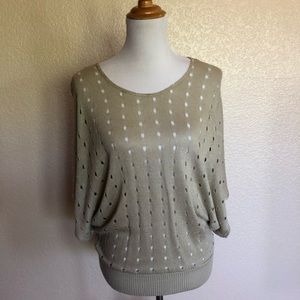 Dots Sweater Top Size S Beige